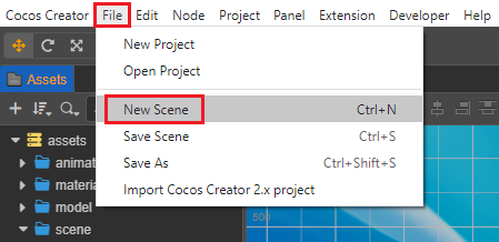 create scene 3