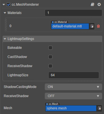 meshrenderer properties