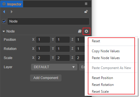 node-menu