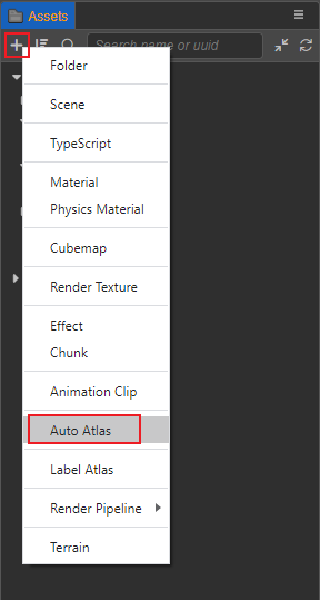 create auto atlas