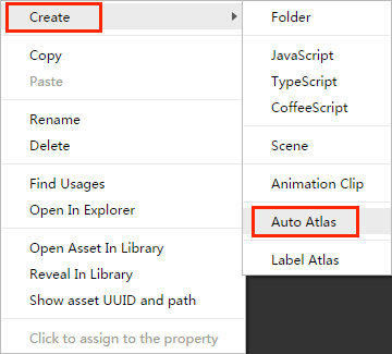 create auto atlas