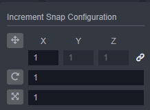 transform snap config panel