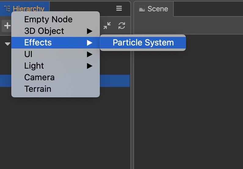 new_ParticleSystemComponent Node