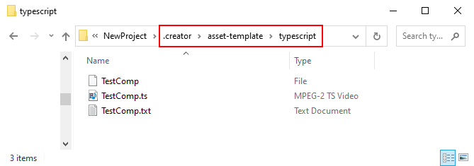 custom component file