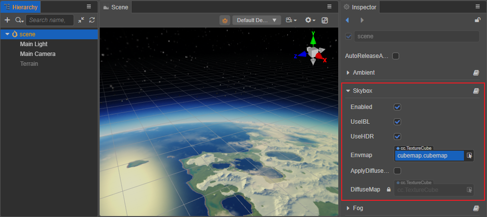 enable skybox