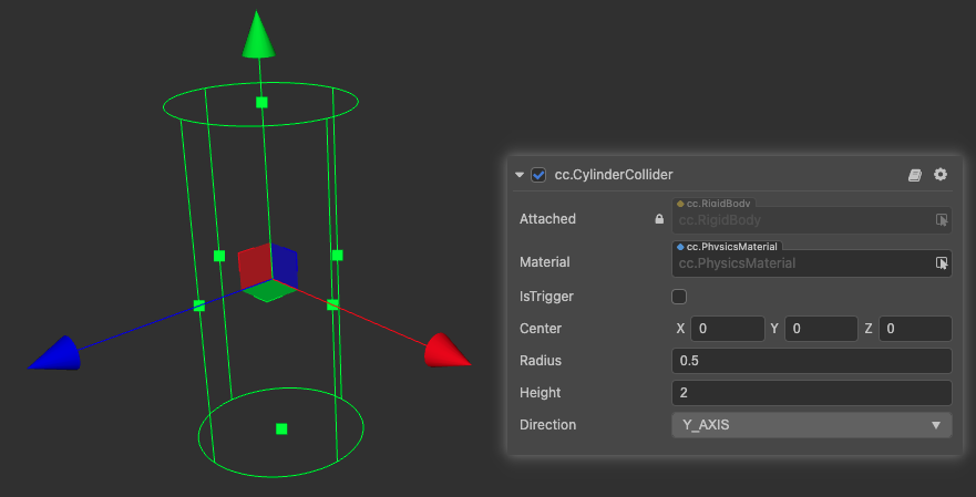 Cylinder Collider Component