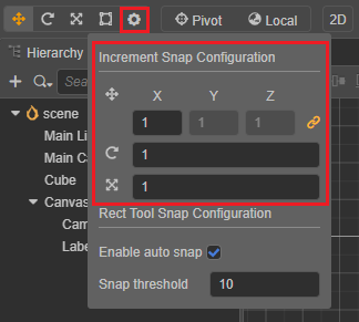 transform snap config