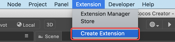 create-extension-menu