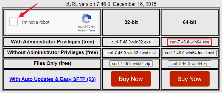 curl download