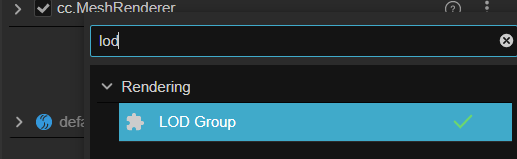 add lod group