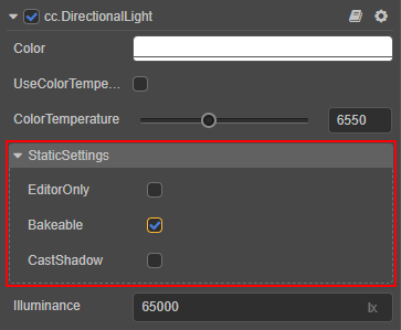 enable lightbake