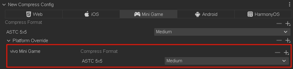 Platform Override Configuration