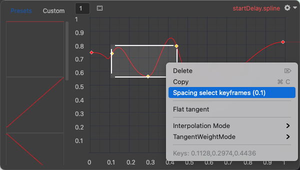 spacingFrame