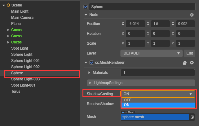 ShadowCastingModes property