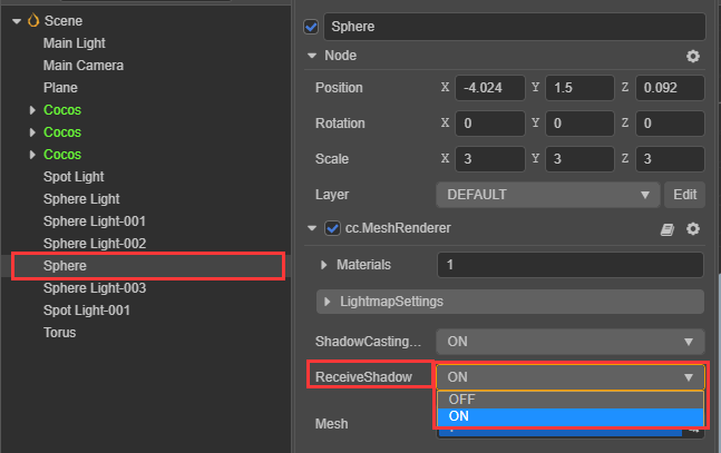 ReceiveShadowModes property